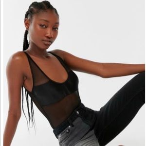 Out from under mesh bodysuit